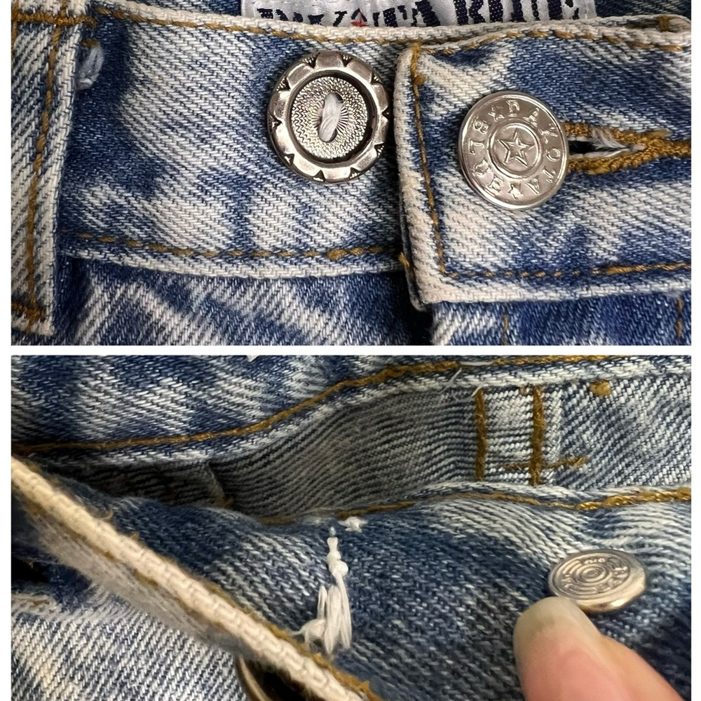 Vintage Acid Wash Dakota Blue Embellished Jeans - Picture 8 of 9